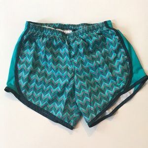 Teal chevron Nike shorts